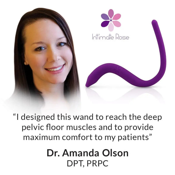 Intimate Rose Pelvic Wand — Internal Pelvic Floor Trigger Point Tool