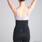 Side view of SRC Rehab high-waist compression shorts, APA endorsed