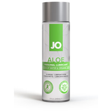 JO Aloe water-based lubricant with aloe vera and hyaluronic acid, 240ml pump bottle.