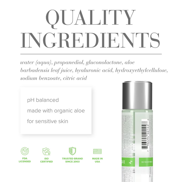 JO Aloe — Aloe Vera Lubricant with Hyaluronic Acid