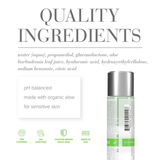 JO Aloe ingredient list: water, propanediol, gluconolactone, aloe barbadensis leaf juice, hyaluronic acid, hydroxyethylcellulose, sodium benzoate and citric acid.