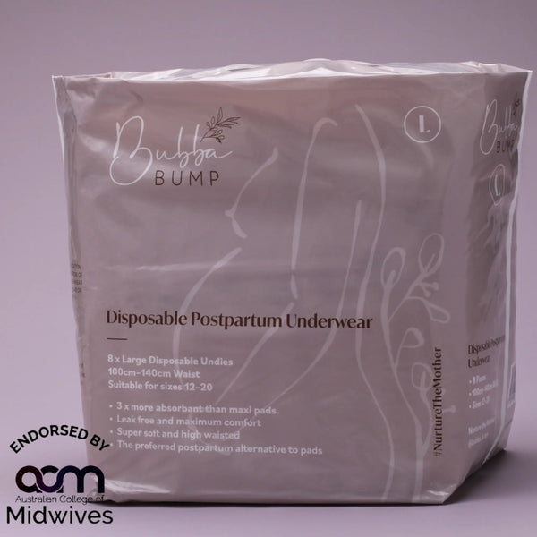 Bubba Bump Disposable Postpartum Underwear — Hospital & Home