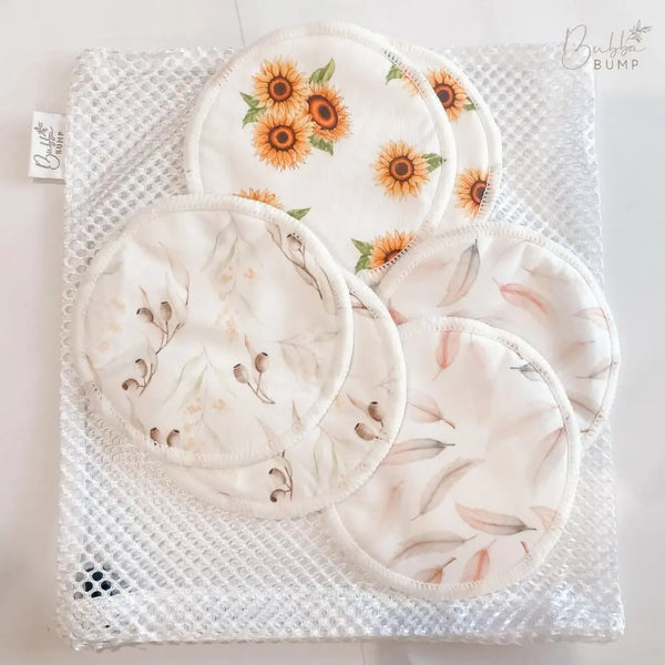Organic Bamboo Reusable Breast Pads — 14-Pack