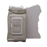 A beige package labeled 