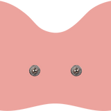 Blush pink butterfly-shaped replacement adhesive pad for the Tap 2.0 wearable device – mid-sized, latex-free