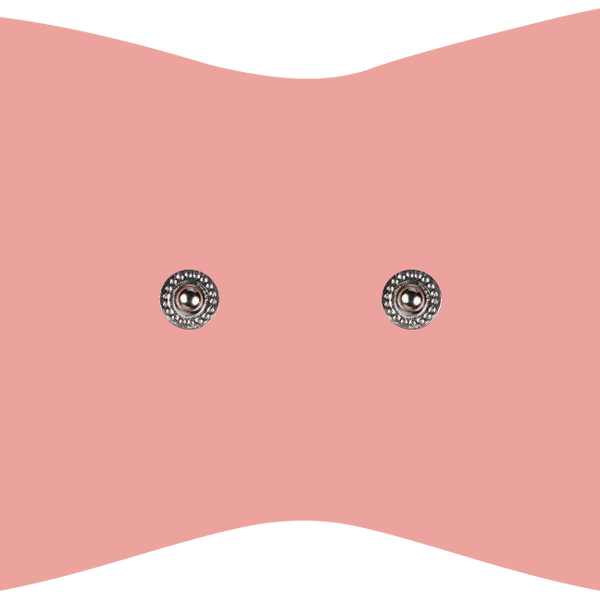 Blush pink Discreet replacement adhesive pad – slim, kidney-shaped pad for low-profile wear under clothing with the Tap 2.0