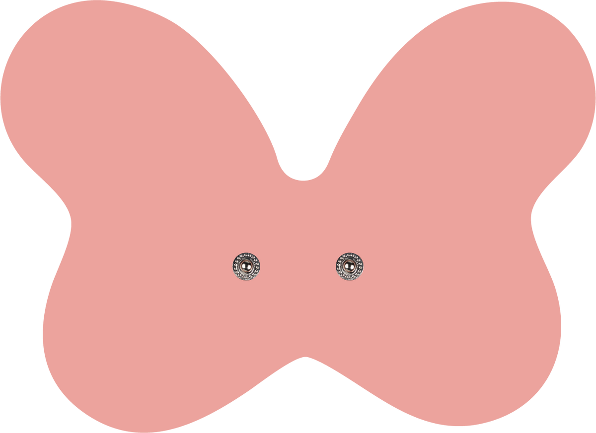 Blush pink XL Butterfly Back Pad – 20cm × 14cm replacement adhesive pad for the Tap 2.0 wearable device, designed for the lower back