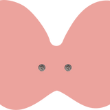 Blush pink XL Butterfly Back Pad – 20cm × 14cm replacement adhesive pad for the Tap 2.0 wearable device, designed for the lower back