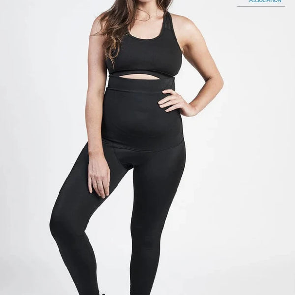 Postpartum compression leggings to support your body after pregnancy, c-section, providing comfort, relief, and improved circulation. Endorsed by the Australian Physiotherapy Association.
