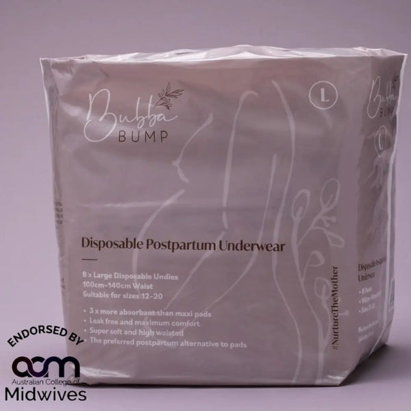 Bubba Bump Disposable Postpartum Underwear — Hospital & Home