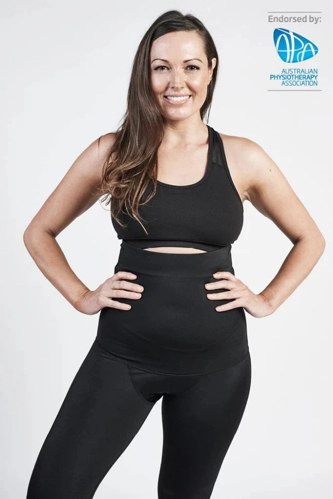 Postpartum compression leggings to support your body after pregnancy, providing comfort, relief, and improved circulation. Endorsed by the Australian Physiotherapy Association.