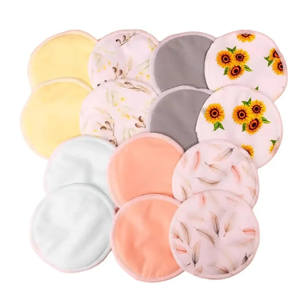 Organic Bamboo Reusable Breast Pads — 14-Pack