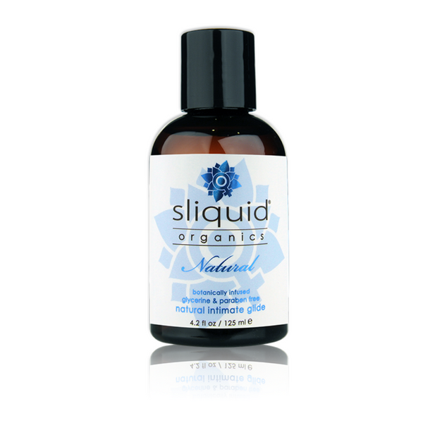 Sliquid H2O 125ml natural water-based lubricant for sensitive skin, condom safe and toy friendly – available at Blossom Pelvic Health.