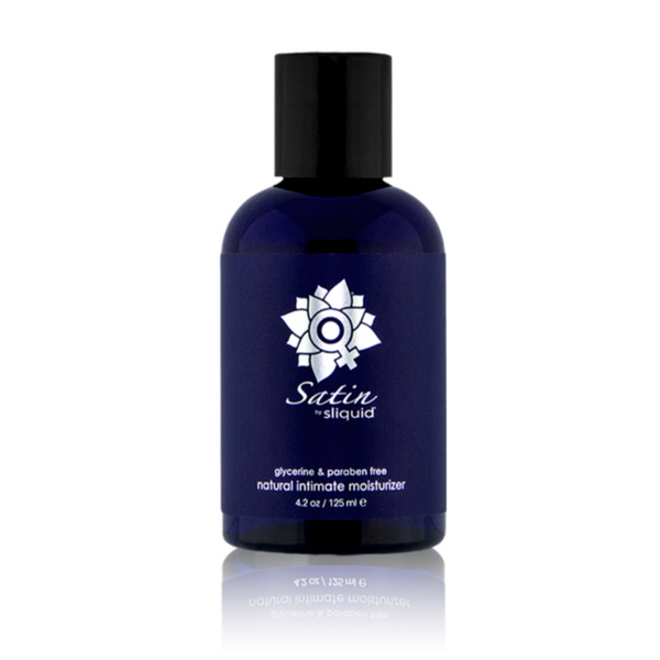 Sliquid Satin 125ml moisturising water-based lubricant and daily intimate moisturiser with aloe and carrageenan – Blossom Pelvic Health.