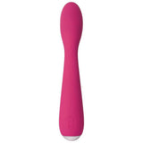 The Svakom Iris Slim Semi-Flexible G-Spot Vibrator features a smooth, rounded tip, slim handle, matte silicone finish, and simple controls—perfect for gentle relief from pelvic pain or endometriosis discomfort.